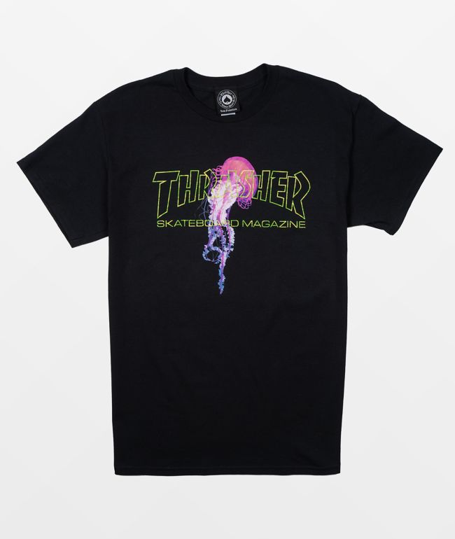 Thrasher Atlantic Drift Black T-Shirt