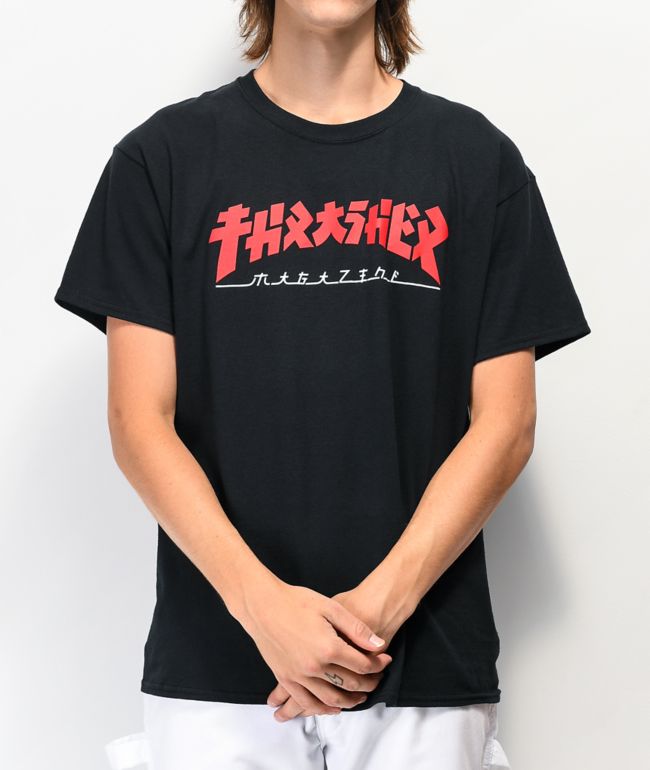 Thrasher Godzilla Black T-Shirt