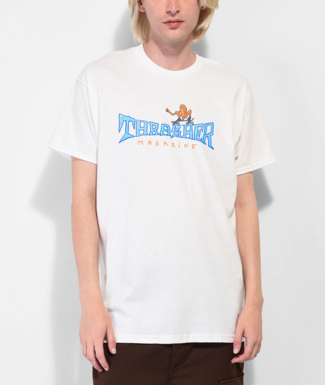 Thrasher Gonz Thumbs Up White T-Shirt