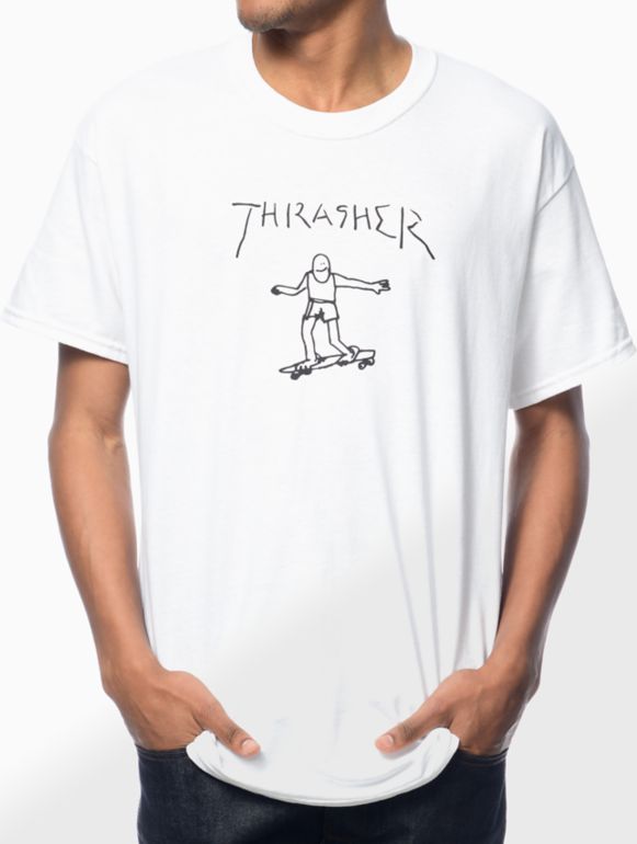 Thrasher Gonz camiseta blanca