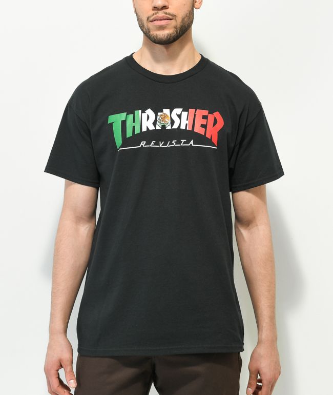 Thrasher Mexico Black T-Shirt