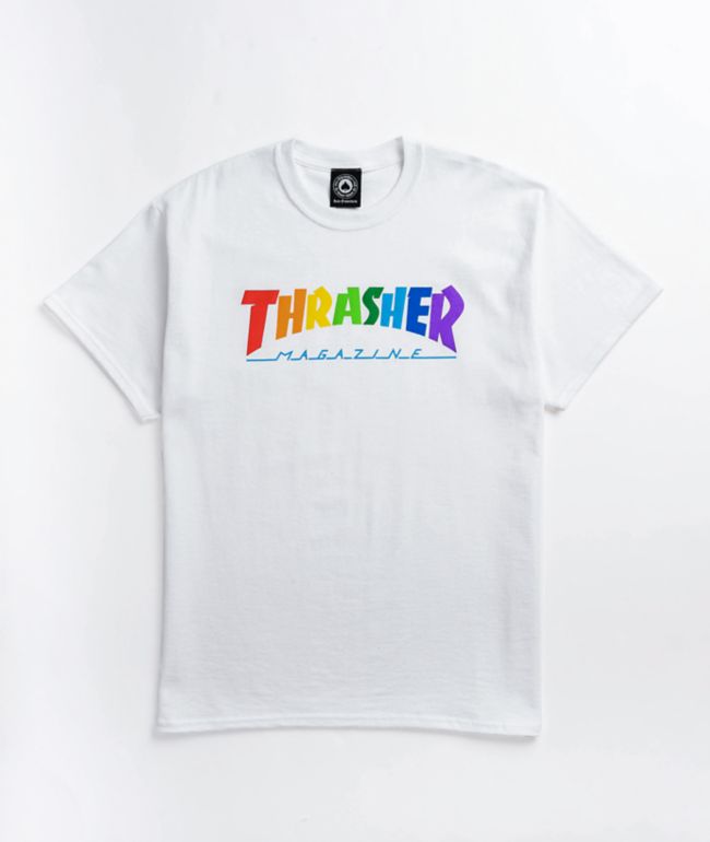 Thrasher Rainbow Black T-Shirt