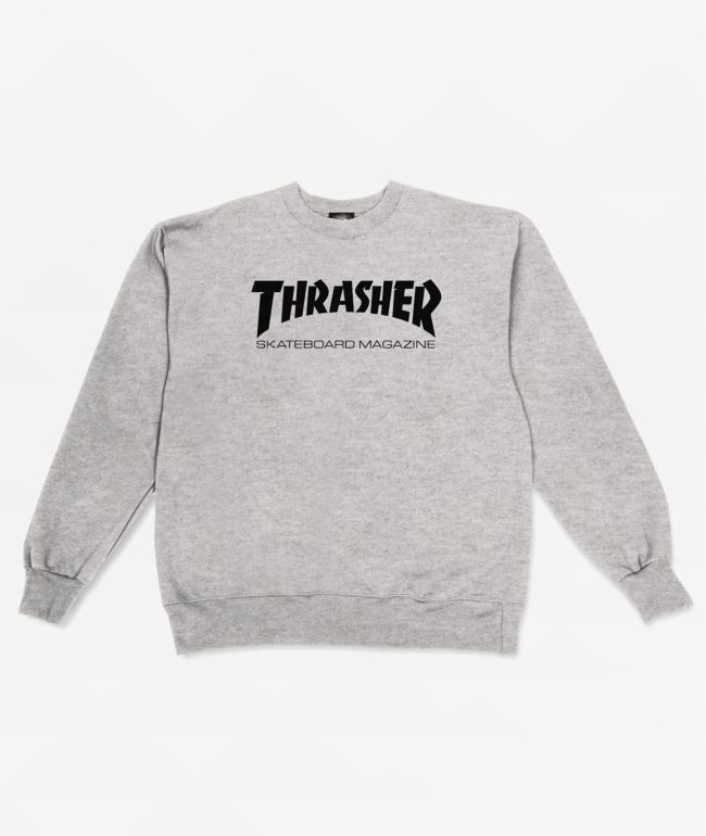 Thrasher Skate Mag Grey Crewneck Sweatshirt