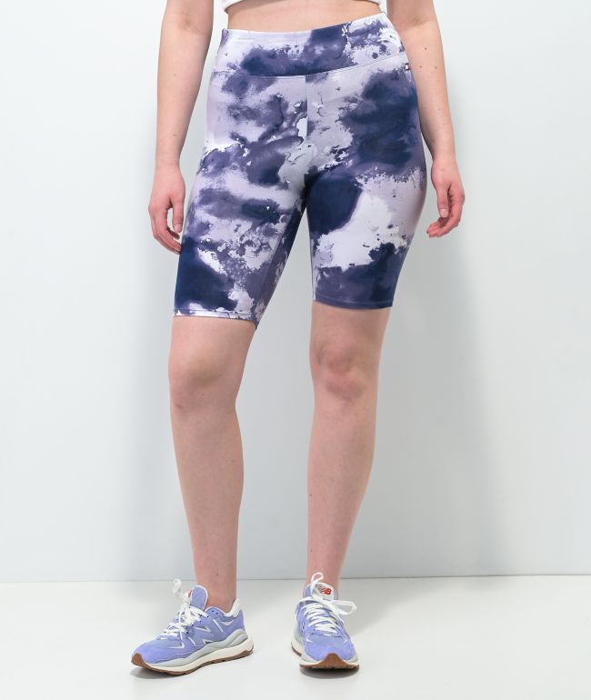 Tommy Hilfiger Watercolor Blue & White Bike Shorts
