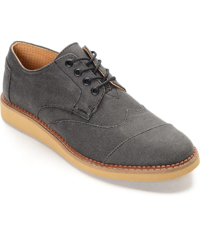 Toms brogue ash aviator twill clearance