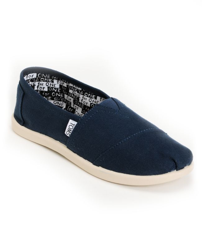 navy blue toms