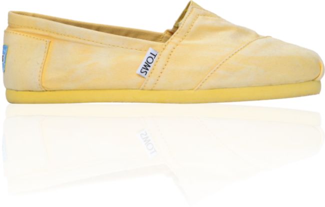 toms yellow women's canvas classics