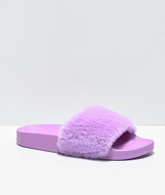 purple furry slides
