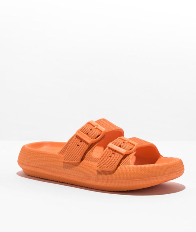 Trillium Maura Orange Slide Sandals