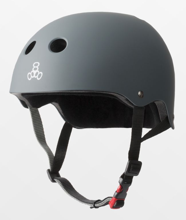 Triple Eight Certified Sweatsaver Carbon Grey Multi-Sport Helmet