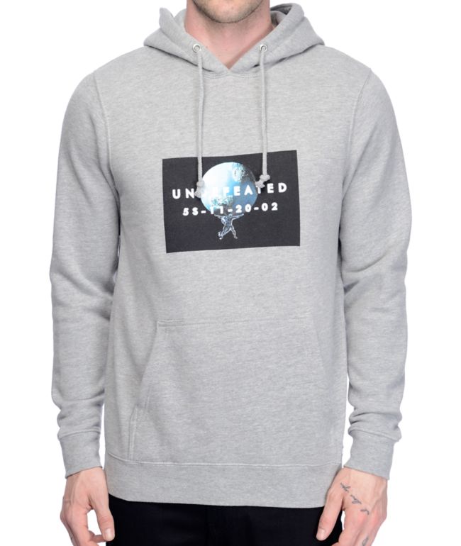 undefeated grey hoodie