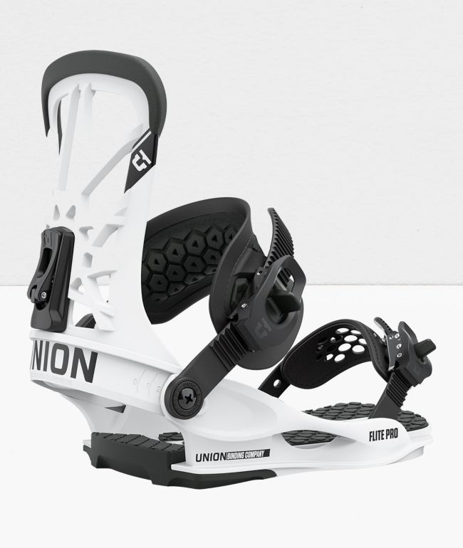 Union Flite Pro White Snowboard Bindings 2021