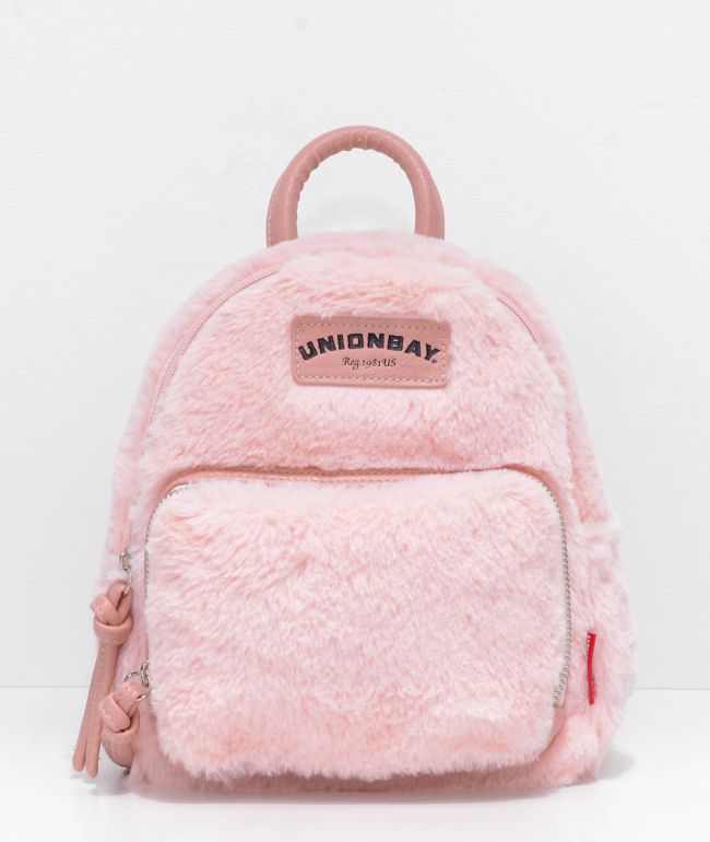 blush pink mini backpack