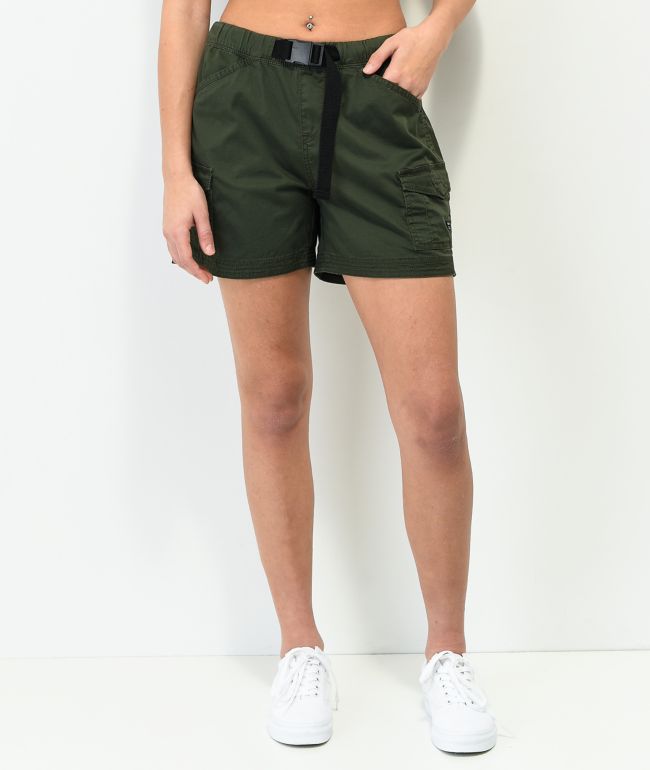 Unionbay Chase shorts verdes de utilidad con cinturón