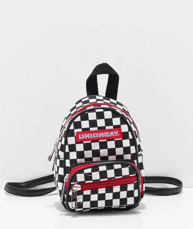 checkered backpack mini