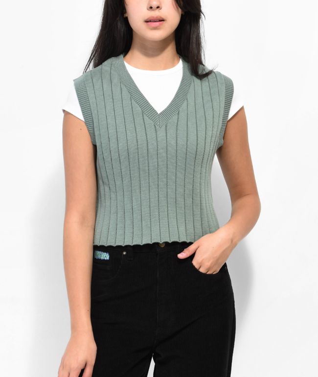 Unionbay Lizzie Chaleco de sweater verde