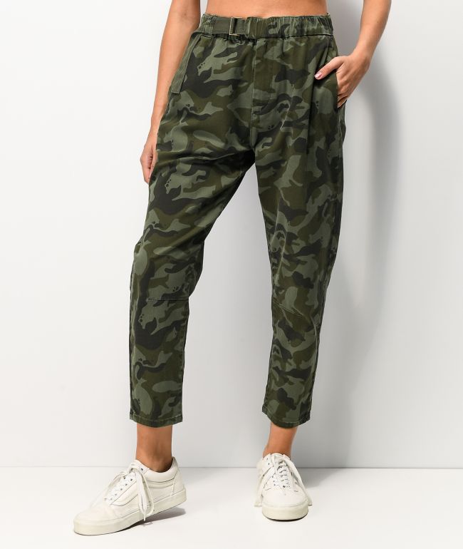 elastic camo pants