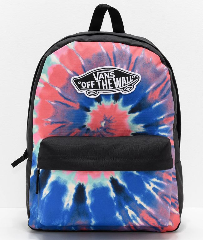 vans realm tie dye backpack
