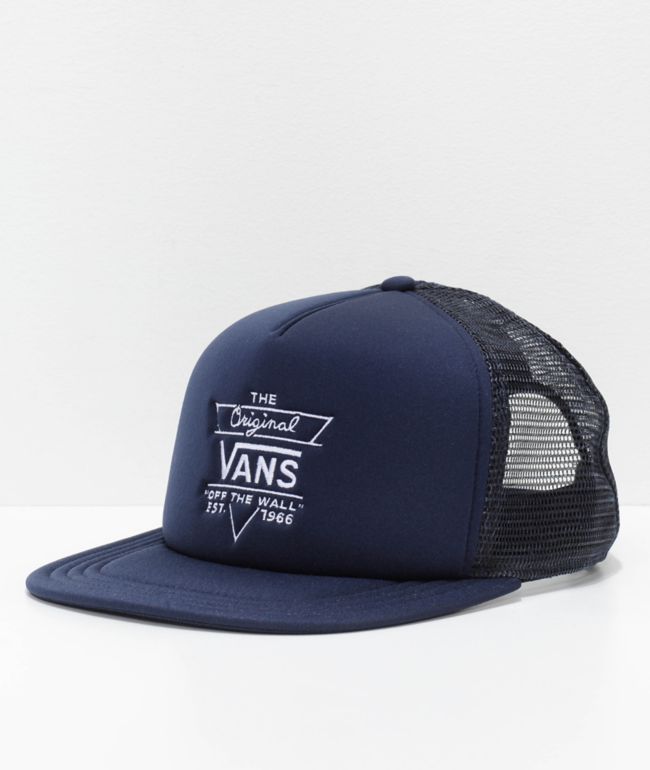 succes Thrust krydstogt Vans Allendale Dress Blue Trucker Hat | Zumiez.ca