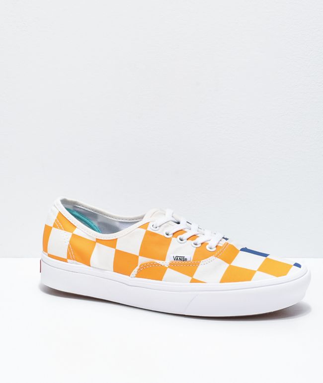 Yellow & white vans on sale