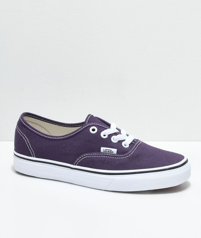 Vans Authentic Nightshade & White Skate Shoes