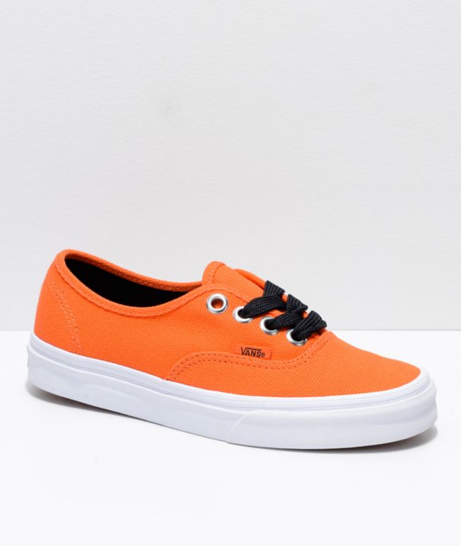 flame orange vans