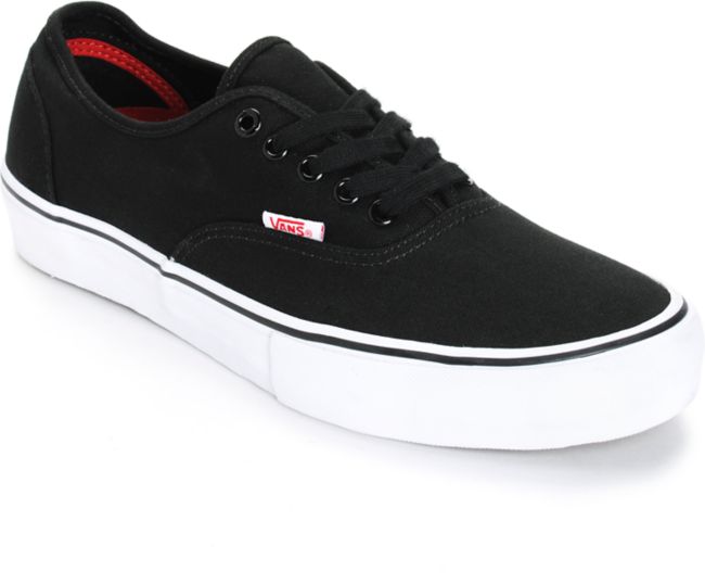 vans authentic pro black