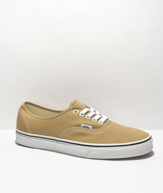 Vans Authentic Taos Taupe Brown & White Skate Shoes