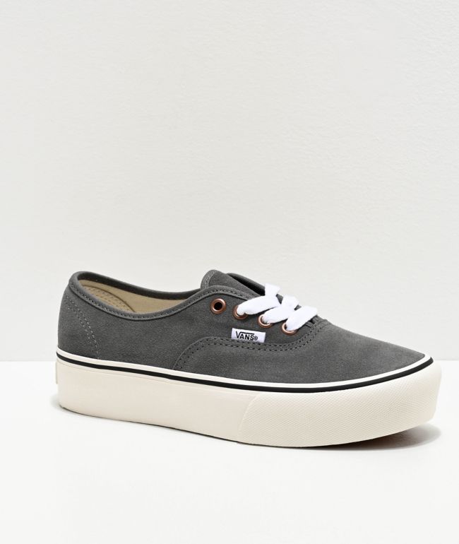 grey platform sneakers