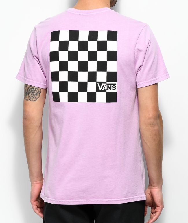 black and white checkered vans shirt