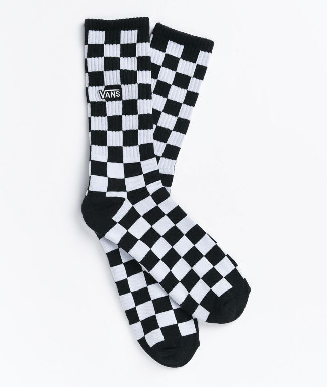 Vans Black & White Checkered Crew Socks