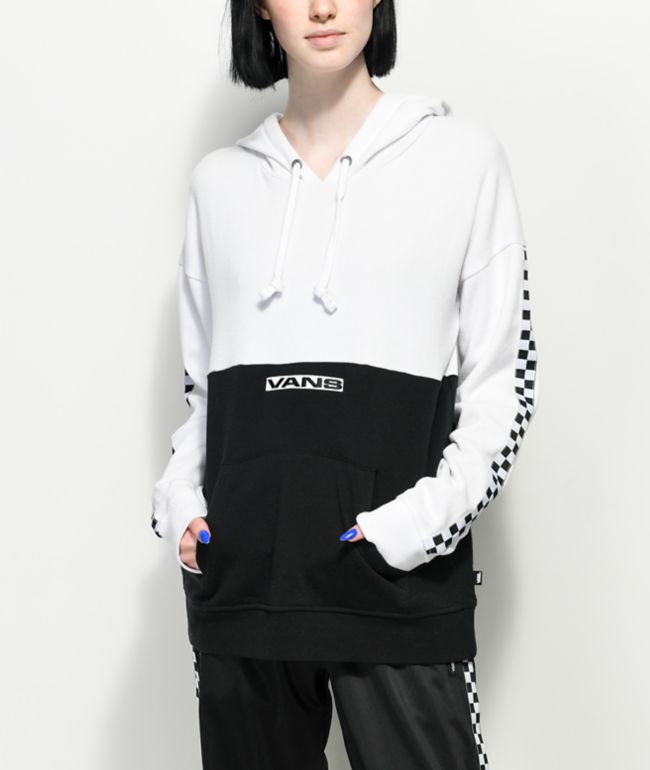 black and white checkered sweatshirt