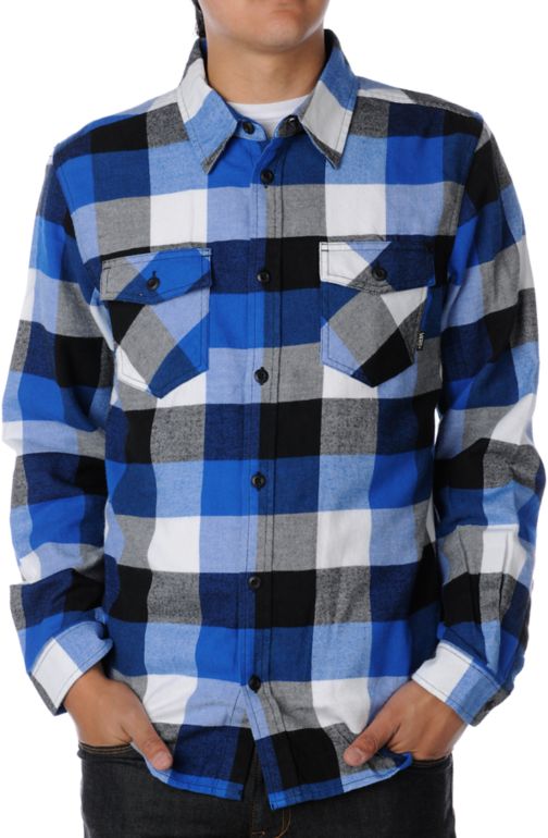 Royal blue flannel jacket clearance