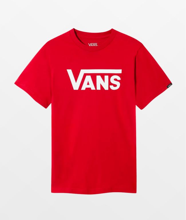 boys red vans shirt