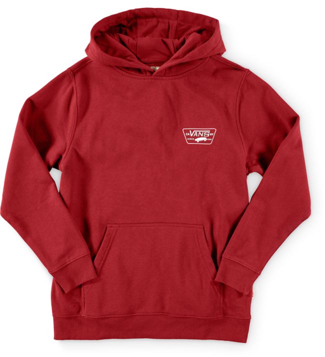 vans hoodie burgundy