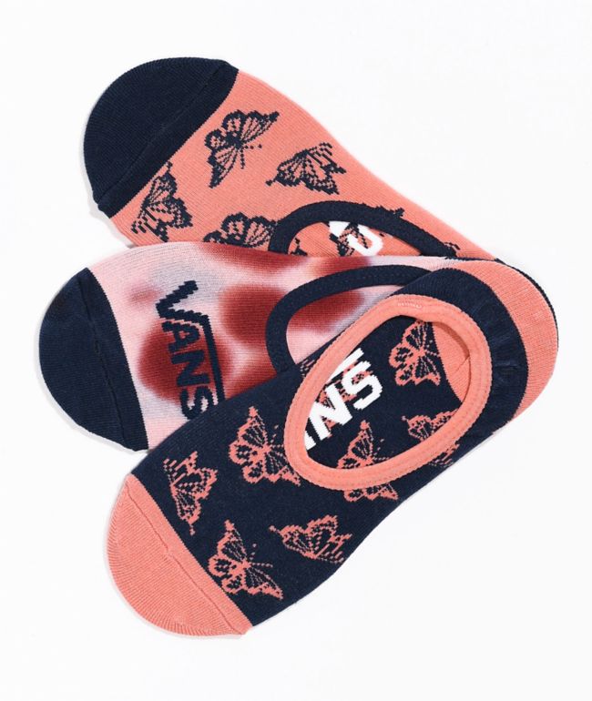 Vans Canoodle Butterfly 3 Pack No Show Socks
