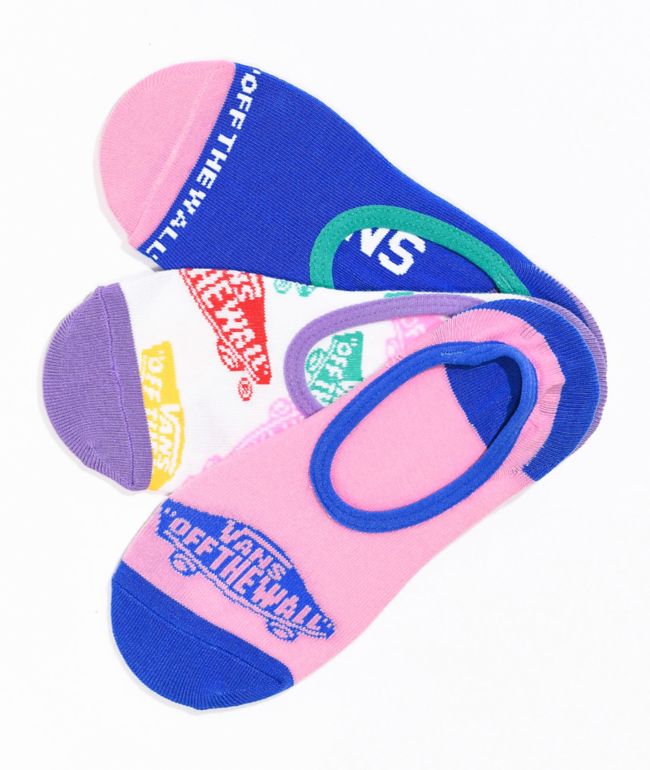 Vans Canoodle Skateboard paquete de 3 calcetines que no se ven
