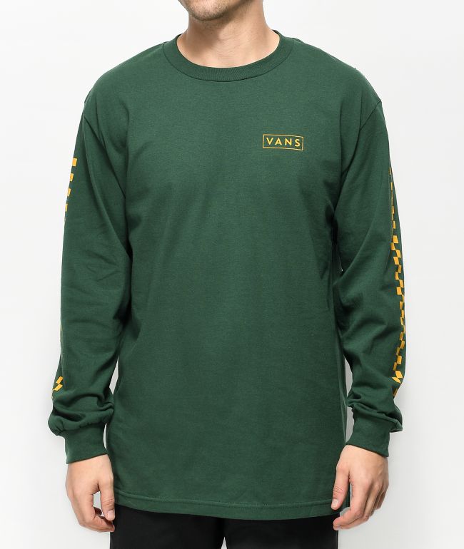 vans green long sleeve