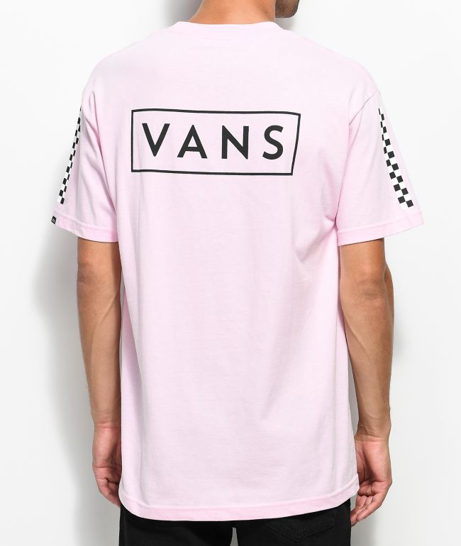 vans pink checkerboard shirt