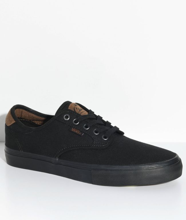 Vans Chima Pro Oxford Black Skate Shoes 
