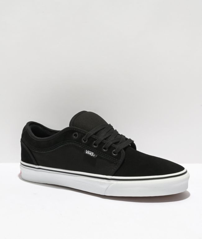 black and white suede vans