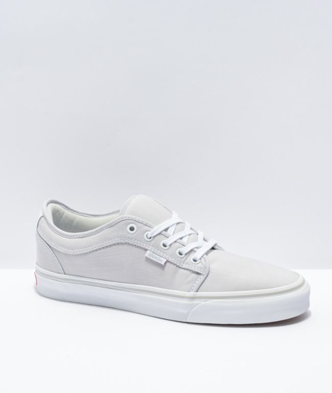 Vans Chukka Low Chambray Grey & White Skate Shoes
