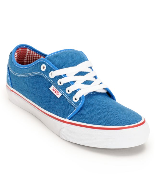 blue chukka low vans