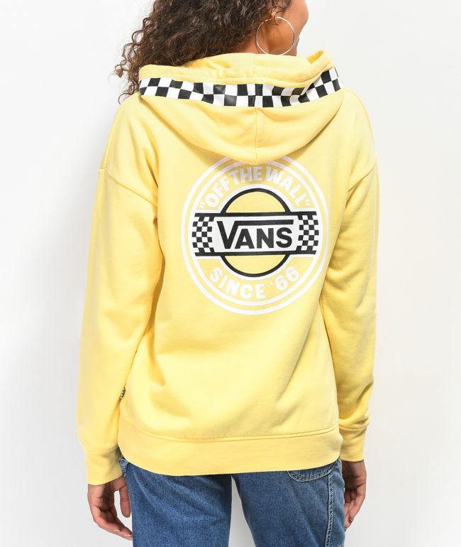 Vans Circle Checkerboard Yellow Hoodie 
