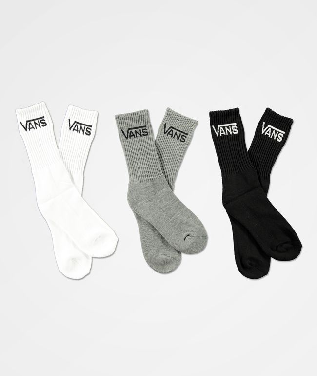 Vans Classic paquete de 3 calcetines negros para niños فولجرز Vans Classic paquete de 3 calcetines negros para niños فولجرز