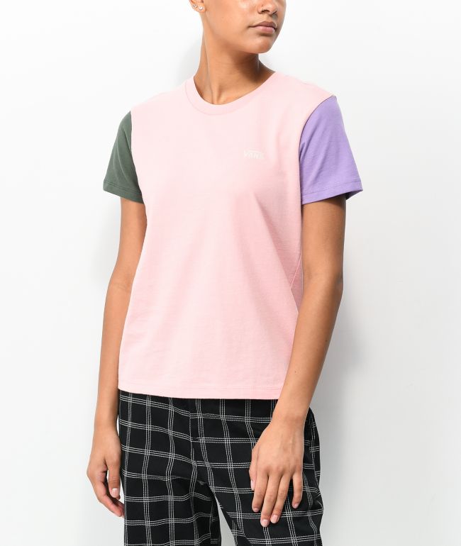 tvivl Forløber mærke Vans Colorblock Pink T-Shirt