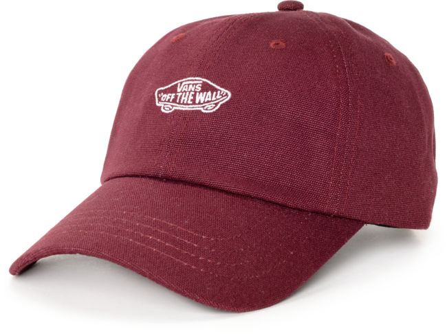 Burgundy vans hat clearance