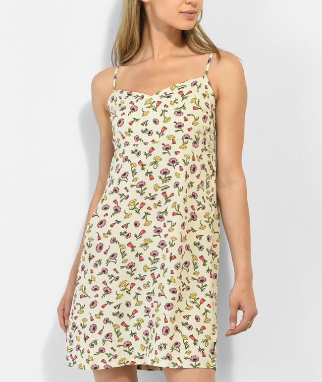 Vans Daly Floral Tan Tank Dress