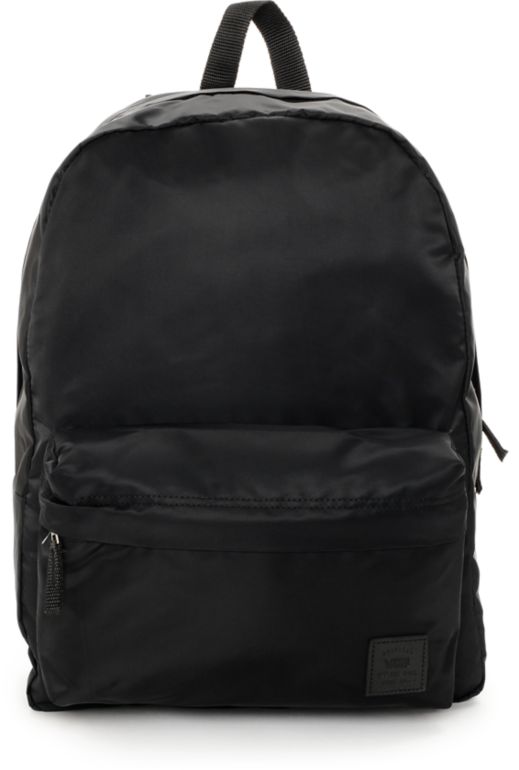 black satin backpack