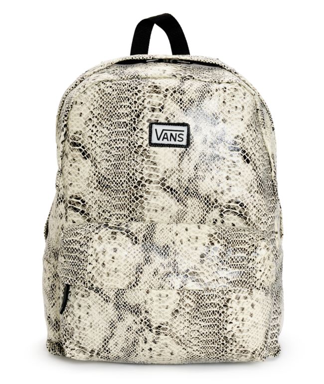 vans snakeskin backpack